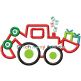 Christmas Digger | Machine Embroidery Designs by JuJu/ Stitch Away Applique 
