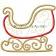 Christmas Sled | Machine Embroidery Designs by JuJu/ Stitch Away Applique 