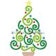 Christmas Swirly Tree | Machine Embroidery Designs by JuJu/ Stitch Away Applique 