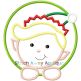 Elf Boy Peeking | Machine Embroidery Designs by JuJu/ Stitch Away Applique 
