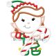 Elf Girl Candy Cane | Machine Embroidery Designs by JuJu/ Stitch Away Applique 