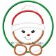 Ginger Girl Peeking | Machine Embroidery Designs by JuJu/ Stitch Away Applique 
