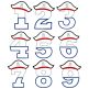 Pirate Numbers | Machine Embroidery Designs by JuJu