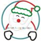 Santa Circle | Machine Embroidery Designs by JuJu/ Stitch Away Applique 