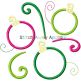 Swirl Ornaments | Machine Embroidery Designs by JuJu/ Stitch Away Applique 