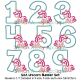 Unicorn Numbers | Machine Embroidery Designs by JuJu