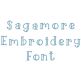 Sagamore Embroidery Font | Machine Embroidery Designs by JuJu