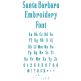 Santa Barbara | Machine Embroidery Designs by JuJu