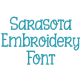 Sarasota Embroidery Font | Machine Embroidery Designs by JuJu