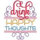 Sassy Cocktail Word Art Machine Embroidery Designs by JuJu