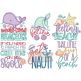 Sassy Seaside Word Art 1 Machine Embroidery Designs by JuJu
