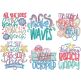 Sassy Seaside Beach Word Art Machine Embroidery Designs by JuJu
