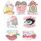 Sassy Valentine Machine Embroidery Designs by JuJu
