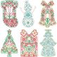 Scandinavian Christmas 3 Digital Embroidery Designs by JuJu
