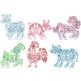 Scandinavian Farm Animals Digital Machine Embroidery Designs by JuJu