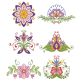 Scandinavian Floral 1 Machine Embroidery Designs by JuJu