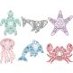 Scandinavian Sea Creatures | Machine Embroidery Designs by JuJu