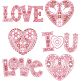 Scandinavian Valentines Machine Embroidery Designs by JuJu