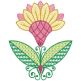 Scandinavian Floral 2 Machine Embroidery Designs by JuJu