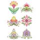 Scandinavian Floral 2 Machine Embroidery Designs by JuJu