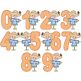 Scarecrow Boy Applique Numbers | Machine Embroidery Designs by JuJu