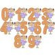 Scarecrow Girl Applique Numbers | Machine Embroidery Designs by JuJu