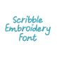 Scribble Embroidery Font | Machine Embroidery Designs by JuJu