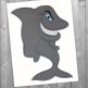 Shifty Shark | Machine Embroidery Designs by JuJu
