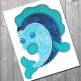 Shy Fish Boy and Girl | Machine Embroidery Designs by JuJu
