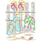 Seaside Flip Flops Vintage Sketch | Machine Embroidery Designs by JuJu	
