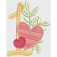 Season Of Love Numbers Machine Embroidery Designs by JuJu