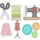 Sewing Room Applique 1 Machine Embroidery Designs by JuJu
