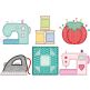 Sewing Room Applique 2 Machine Embroidery Designs by JuJu