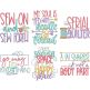 Sewing Room Word Art 1 | Machine Embroidery Designs by JuJu