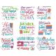 Sewing Sayings Set 2 Machine Embroidery Designs by JuJu
