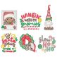 Silly Christmas Machine Embroidery Designs by JuJu

