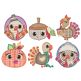 Silly Turkeys Applique Machine Embroidery Designs by JuJu 
