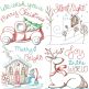 Simply Christmas Sketch 2 Embroidery Design Set | Designs by JuJu