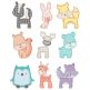 Simply Forest Critters Applique Machine Embroidery Designs By JuJu
