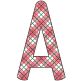 Simply Plaid Alphabet | Machine Embroidery Designs by JuJu