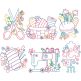 Simply Sewing 2 Digital Machine Embroidery Designs by JuJu 
