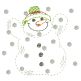 Simply Snowmen Vintage Stitch Machine Embroidery Designs by JuJu