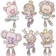 Sketch Ballerina Animals 1 Machine Embroidery Designs by JuJu