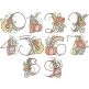 Sketch Fall Numbers | Machine Embroidery Designs by JuJu