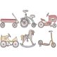 Sketch Retro Toys Machine Embroidery Designs by JuJu