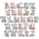 Sketchy Cocktail Alphabet | Machine Embroidery Designs by JuJu