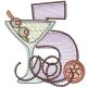 Sketchy Cocktail Numbers | Machine Embroidery Designs by JuJu