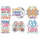 Small Attitude Word Art 1 Machine Embroidery Designs by JuJu
