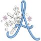 Snowflake Alphabet | Machine Embroidery Designs by JuJu