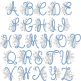 Snowflake Alphabet | Machine Embroidery Designs by JuJu